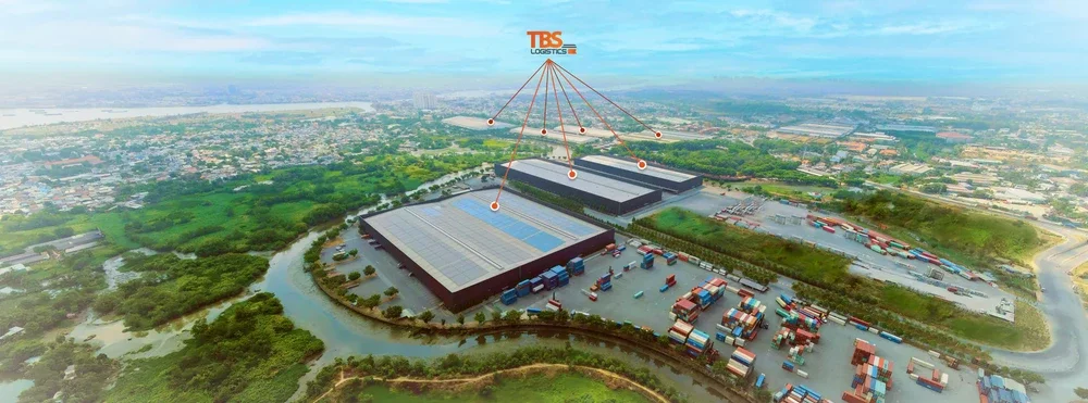 Toàn cảnh hệ thống trung tâm kho bãi và chuỗi cung ứng TBS Logistics